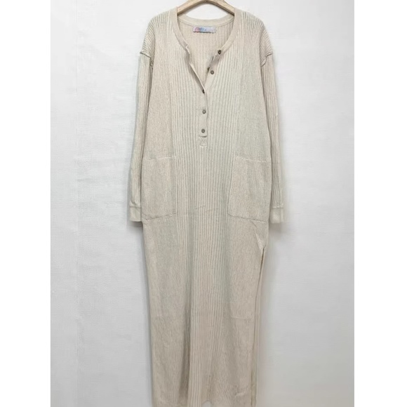 Free People Free Fall Sweater Maxi Dress - Ivory - Picture 6 of 9